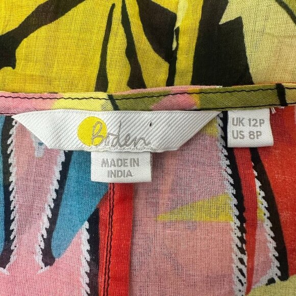 Rare Boden Empire Maxi Kaftan Layering Dress 8P Paradise Parrot Semi-Sheer Boho - Picture 12 of 16